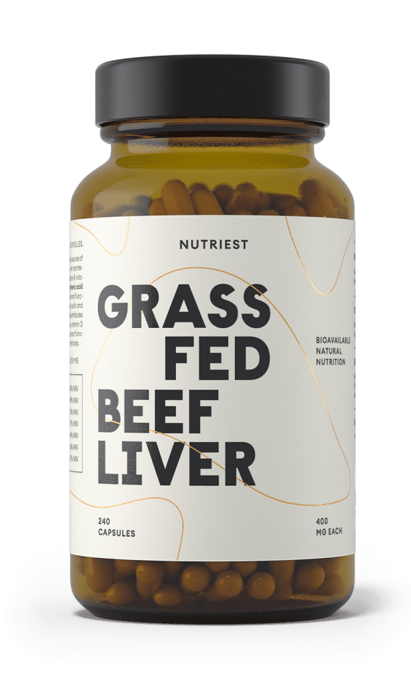 Nutriest Grass Fed Desiccated Beef Liver 240 web